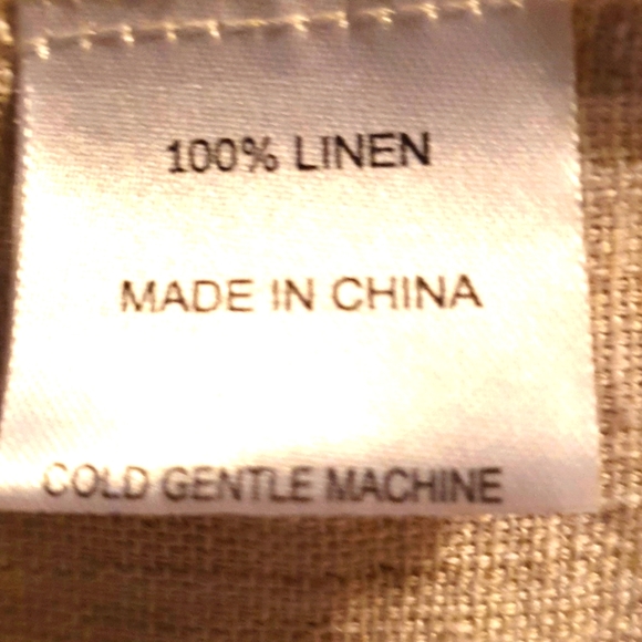 See Saw 2 Peice linen Top and Jacket 100 % Linen in Light biege size 12 - Picture 9 of 10